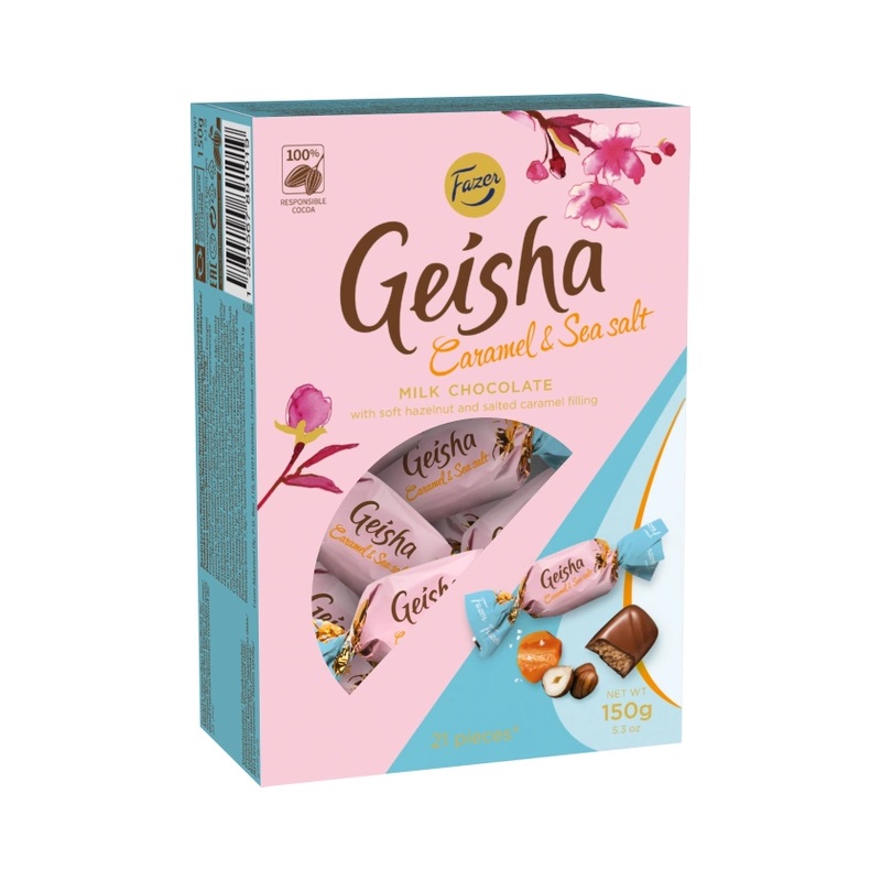 Fazer Geisha Chocolate Box Caramel & Sea Salt 150g