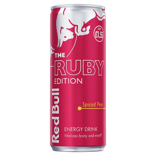 Red Bull Ruby Edition Spiced Pear £1.65 250ml