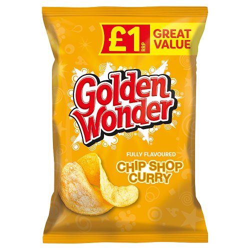 Golden Wonder Crisps Chip Shop Curry PM £1 57g