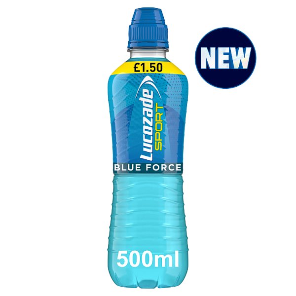 Lucozade Sport Blue Force Bottle PM £1.50 500ml (HS)