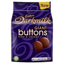 Cadbury Darkmilk Giant Buttons Large Bag 100g