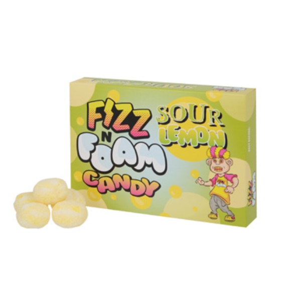 Fizz N Foam Sour Lemon Candy 100g