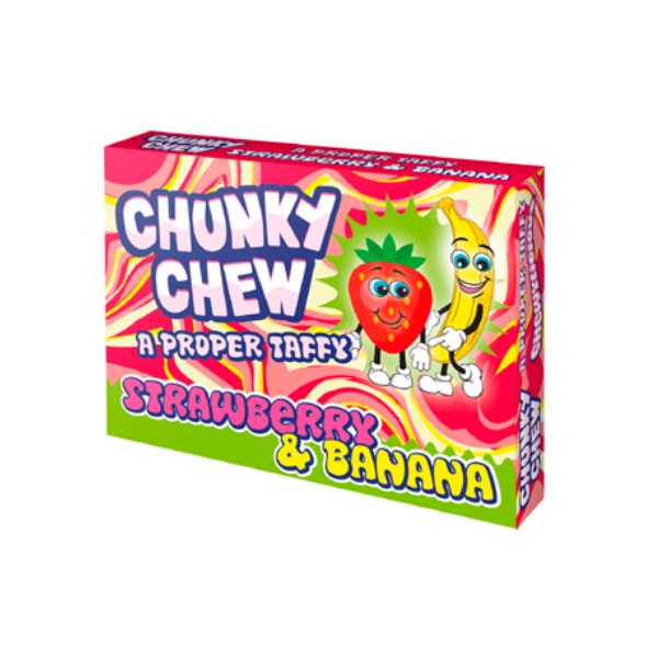 DUNIYA | Chunky Chew Strawberry & Banana Flavour Candy 100g Thumbnail