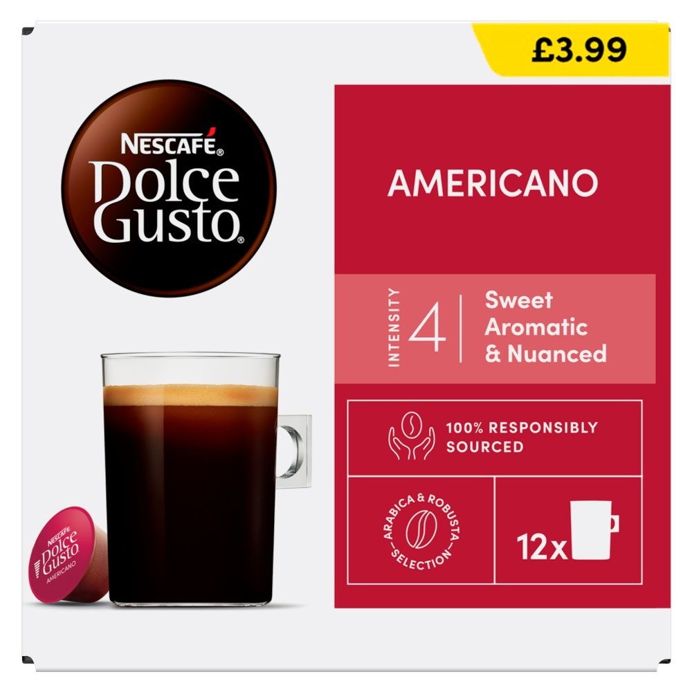 Nescafe Dolce Gusto Cafe Americano 12s PM £3.99 102g