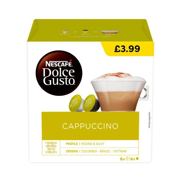 Starbucks Dolce Gusto Cappuccino 12s PM £.3.99 139.8g