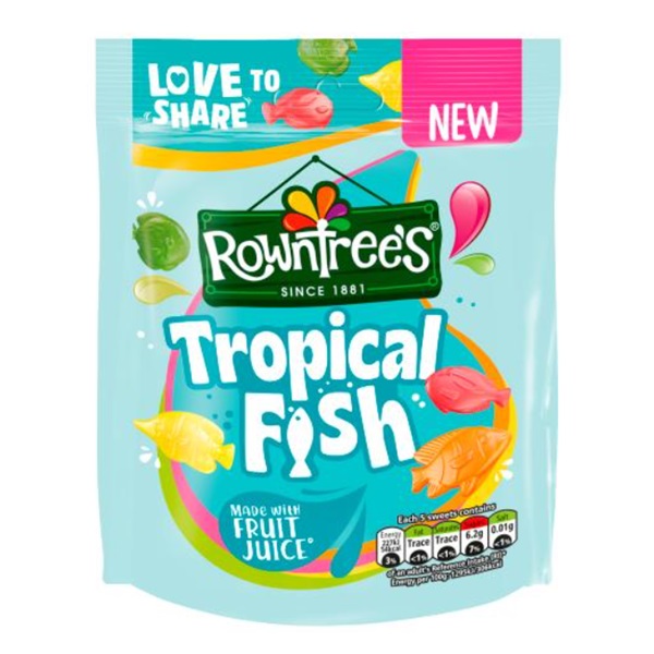 Rowntrees Tropical Fish Pouch 115g