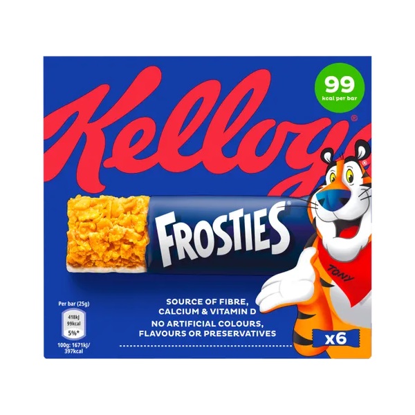 Kelloggs Frosties Cereal Bars 6pk (6 x 25g)