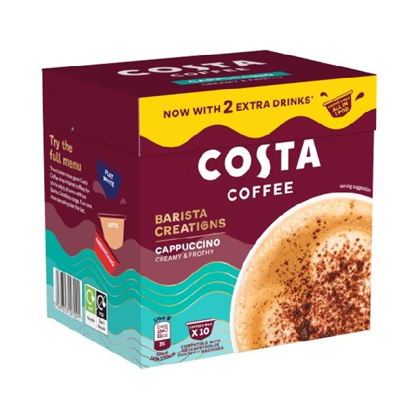 Costa Coffee Dolce Gusto Cappuccino Pods 10s 130g