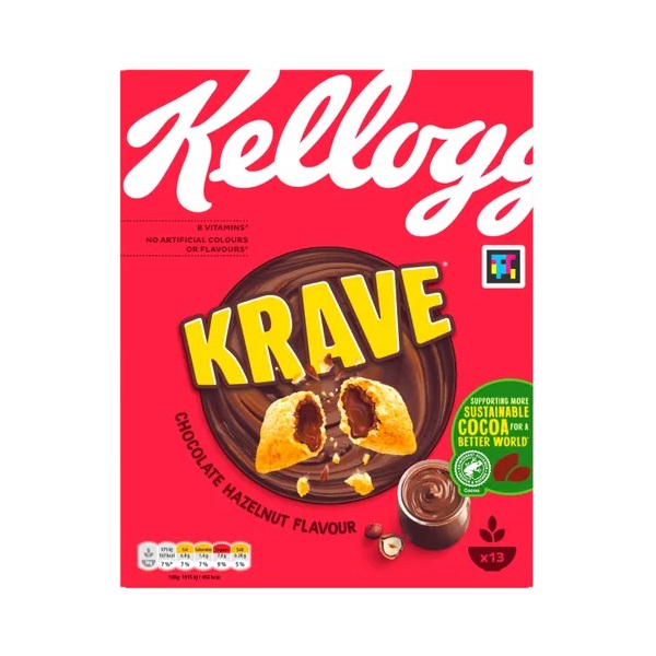 Kelloggs Krave Chocolate Hazelnut 410g