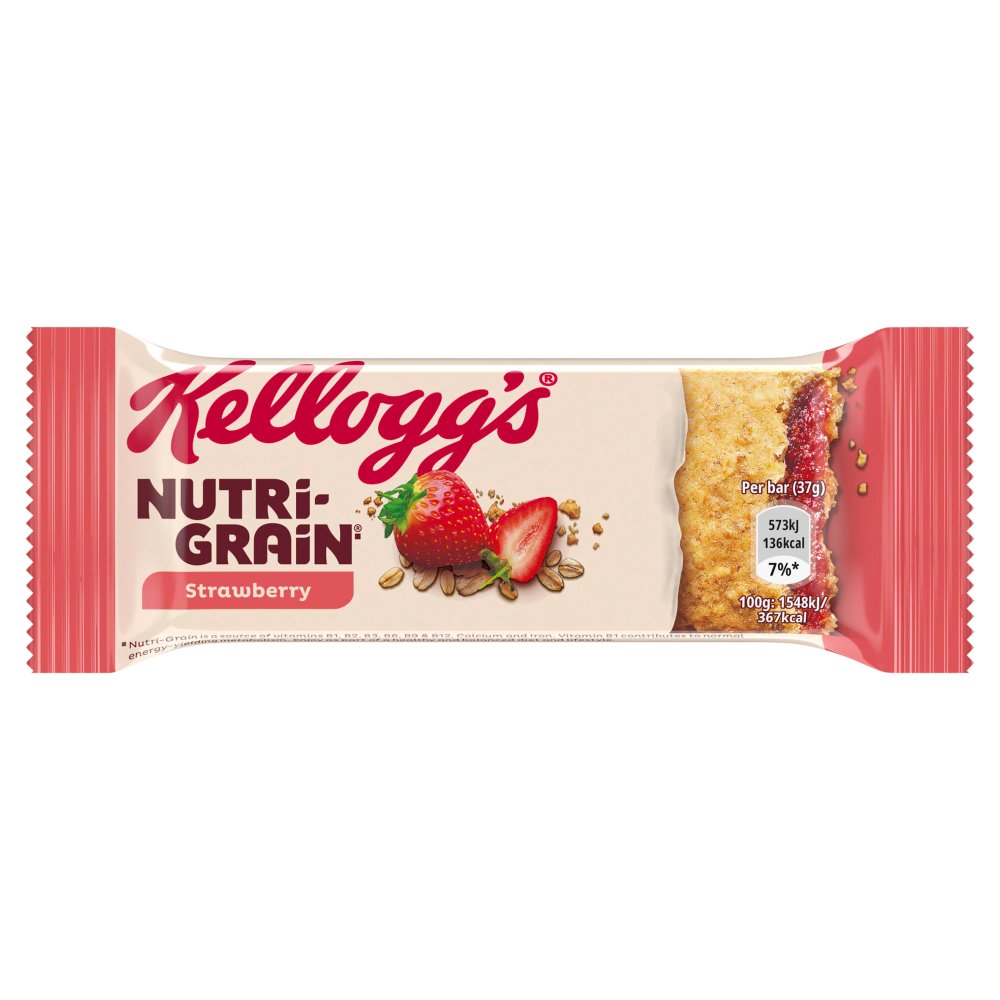 Kelloggs Nutri Grain Fruity Bars Strawberry 37g