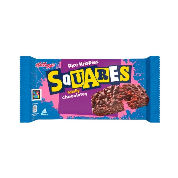 Kelloggs Rice Krispies Squares Totally Chocolatey 4pk (4 x 36g)