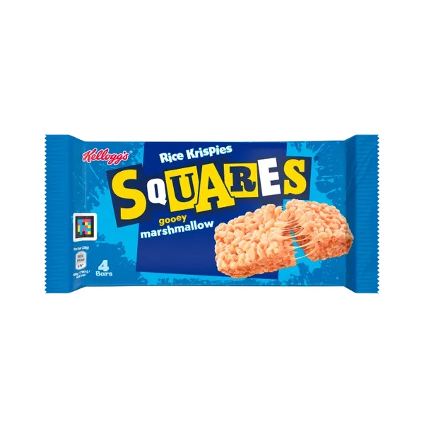 Kelloggs Rice Krispies Squares Marshmallow 4pk (4 x 28g)