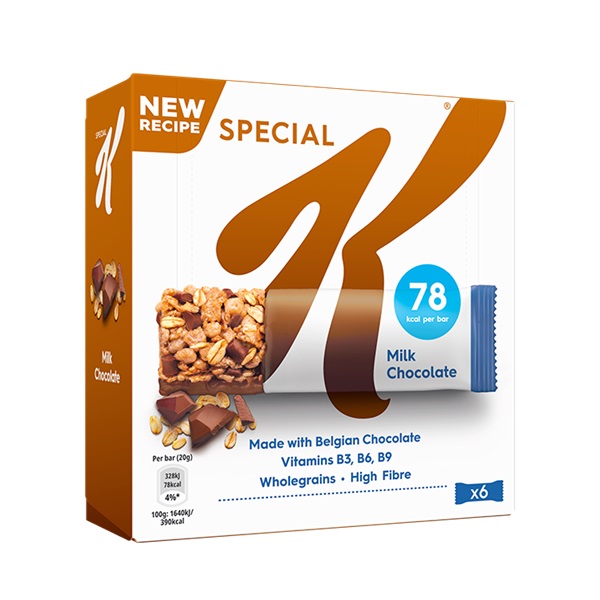 Kelloggs Special K Bar Milk Chocolate 6pk (6 x 20g)