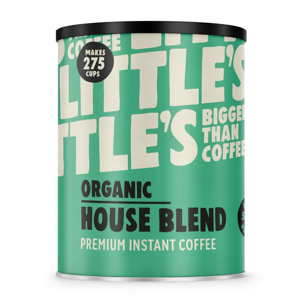 Littles Premium Instant Organic Coffee House Blend Tin 500g