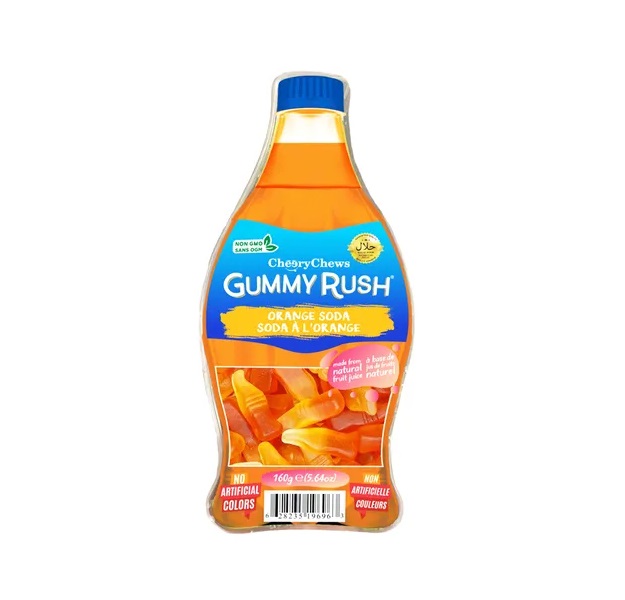 DUNIYA | Gummy Rush Orange Soda Bottle Tub 160g Thumbnail