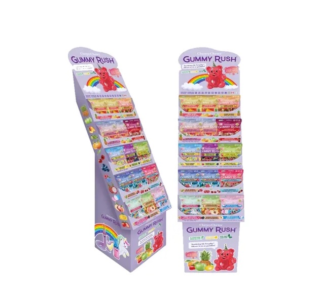 Gummy Rush Shipper Disply Stand FSDU 120s 90g