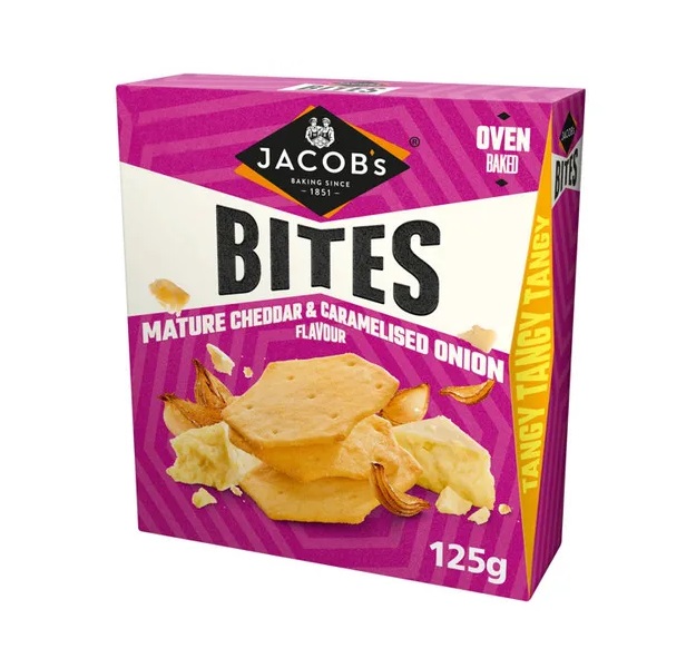 Jacobs Bites Mature Cheddar & Onion 125g 