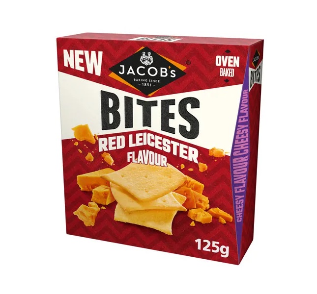 Jacobs Bites Red Leicester 125g 