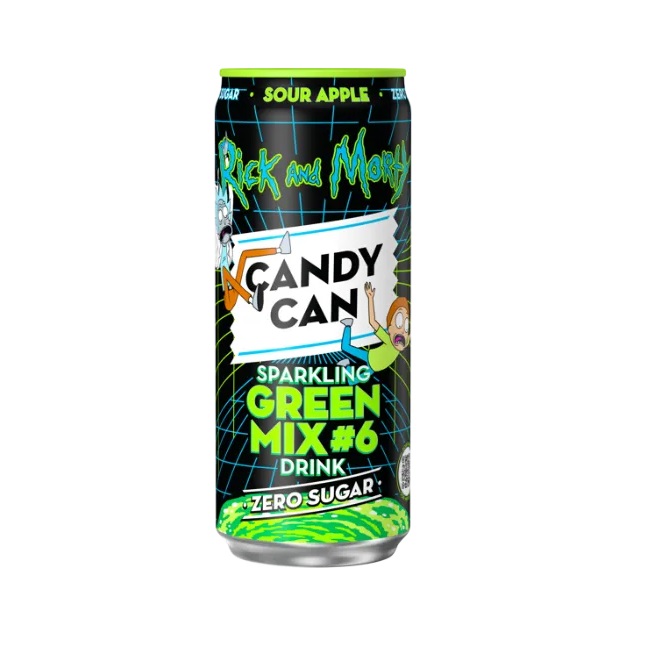 Candy Can Rick & Morty Green Mix #6 Sour Apple 330ml