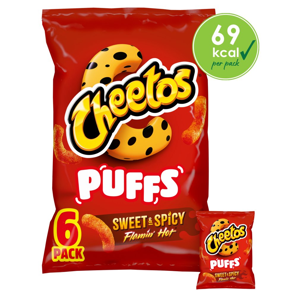 Cheetos Puffs Sweet & Spicy 6pk (6 x 13g)