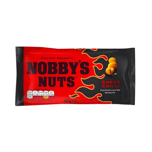 Nobbys Nuts Sweet Chilli Pub Card 40g