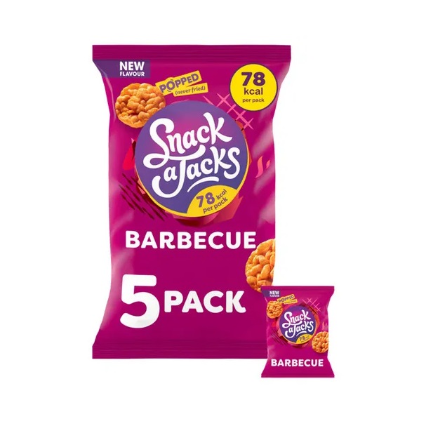 Snack A Jacks Sizzlin Barbecue 5pk (5 x 19g)