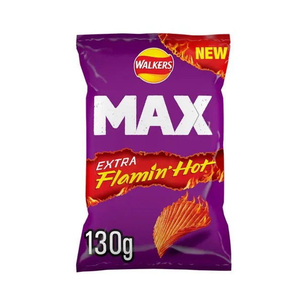 Walkers Max Extra Flamin Hot Sharing Bag 130g