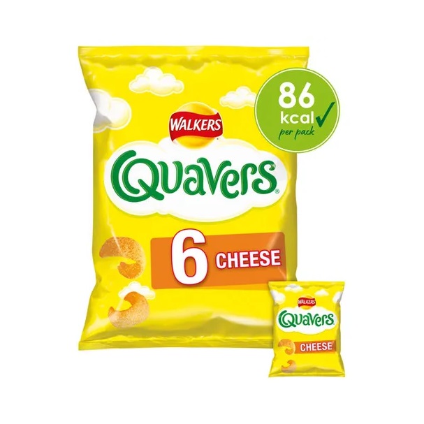 Walkers Quavers Cheese Multipack 6pk (6 x 16g)