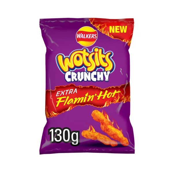 DUNIYA | Walkers Wotsits Crunchy Extra Flamin Hot 130g Thumbnail