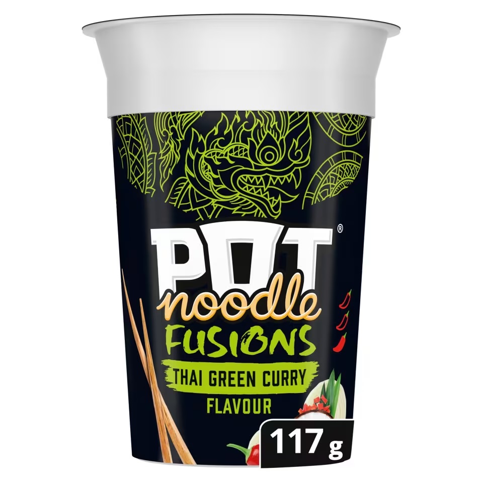 King Pot Noodle Fusions Thai Green Curry 117g