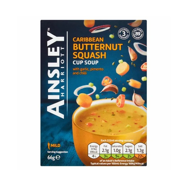 Ainsley Harriott Cup Soup Caribbean Butternut Squash 66g