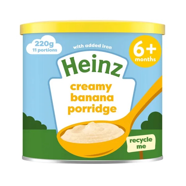 Heinz Creamy Banana Porridge 6M+ 220g 