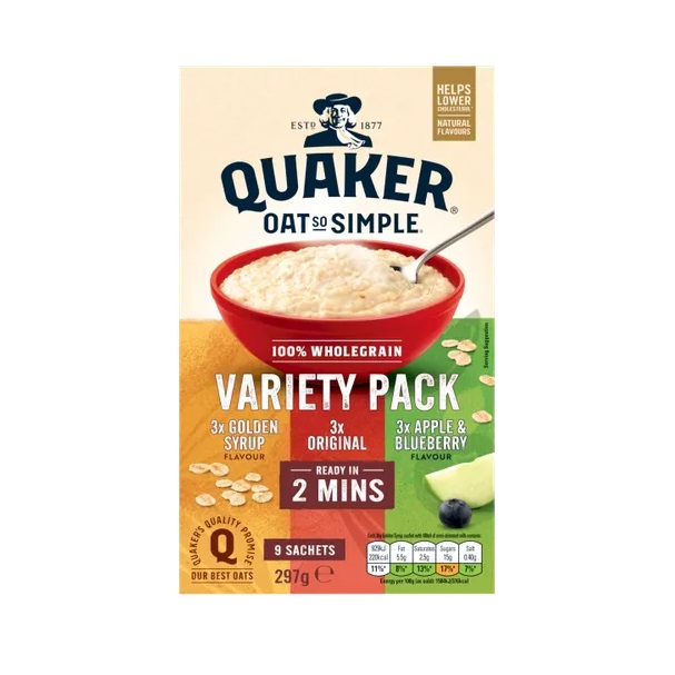 Quaker Oat So Simple Variety Porridge Sachets 9pk