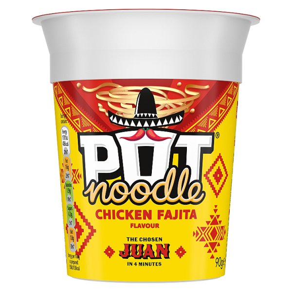 King Pot Noodles Chicken Fajita 90g (HS)