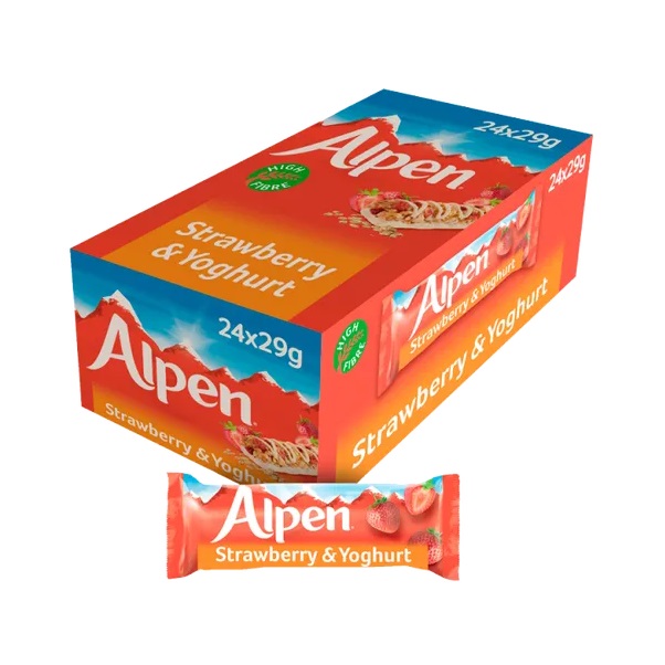 Alpen Cereal Bars Strawberry & Yoghurt 29g