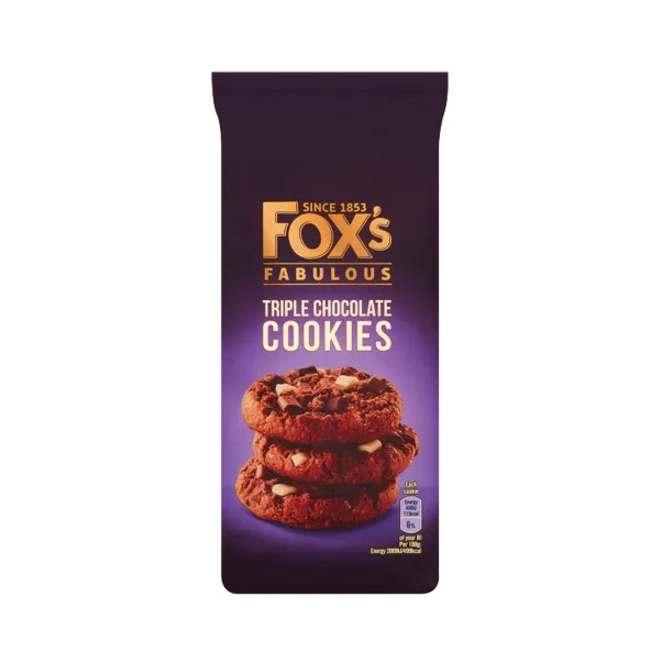 Foxs Cookies Triple Chocolate 180g