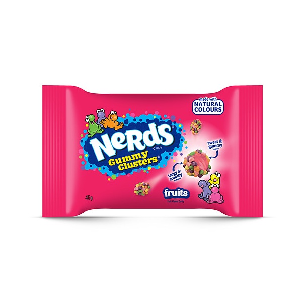 Nerds Candy Gummy Clusters Fruits Bag 45g 