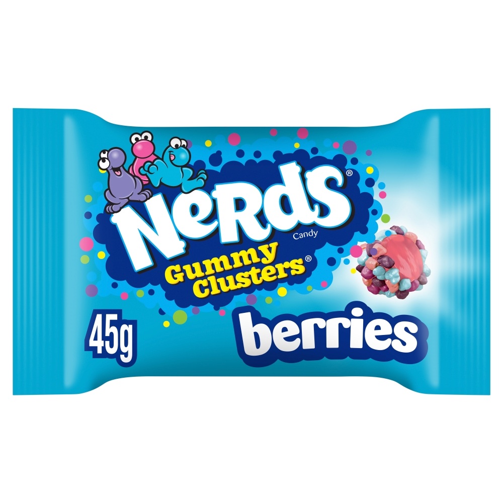 Nerds Candy Gummy Clusters Berries Bag 45g 