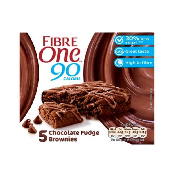 DUNIYA | Fibre One Choc Fudge Brownies Low Sugar (5 x 24g) Thumbnail