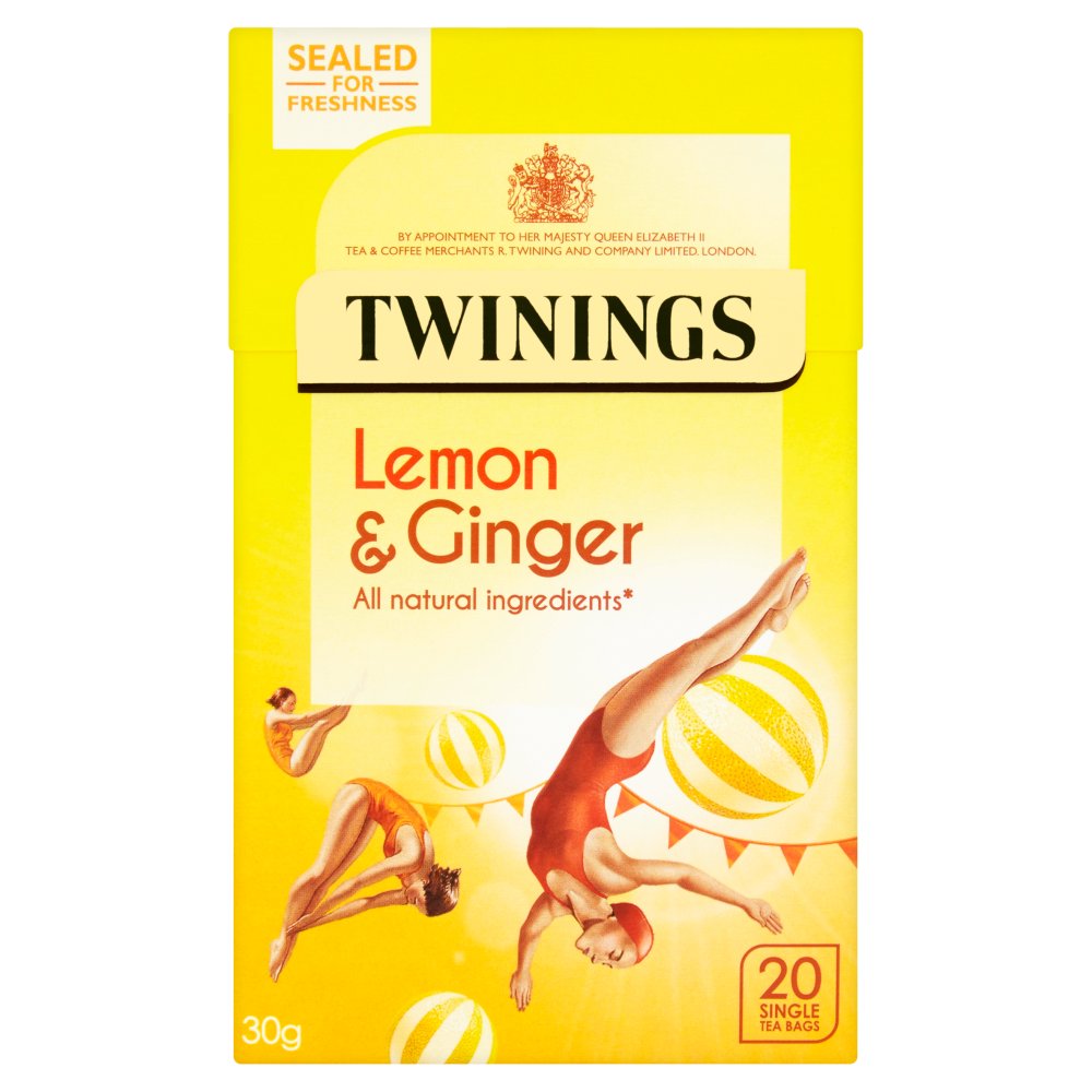 Twinings Infusions Lemon Ginger Tea Bags 20s