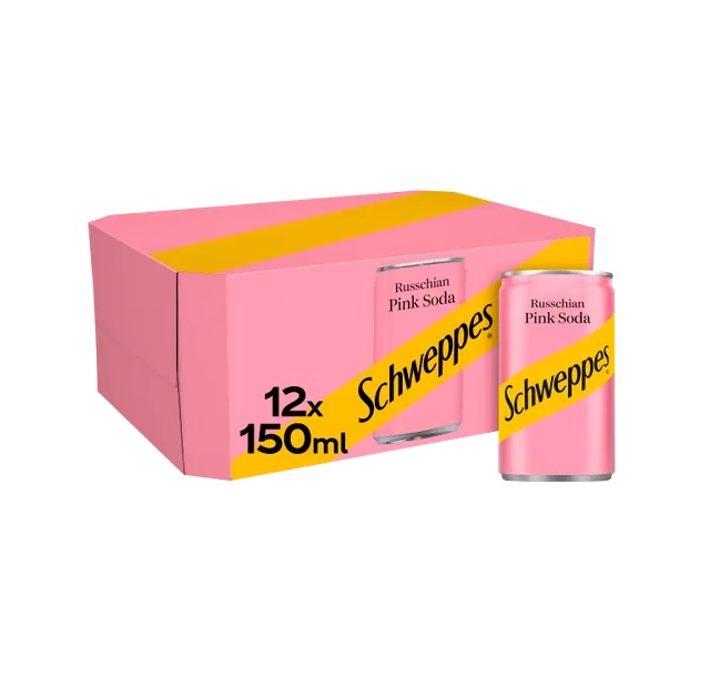 Schweppes Pink Soda 12pk (12 x 150ml)