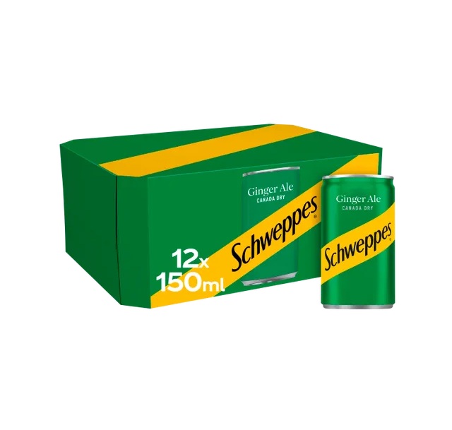 Schweppes Canada Dry Ginger Ale 12pk (12 x 150ml)