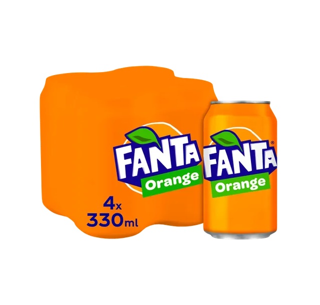 Fanta Orange 4pk (4 x 330ml)