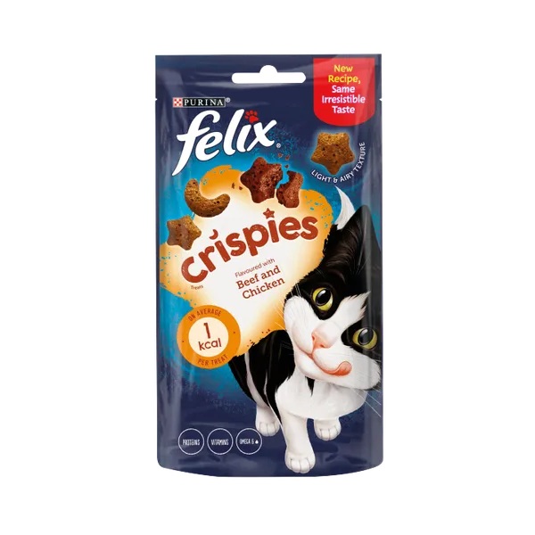 DUNIYA | Felix Crispies Cat Treats Beef & Chicken 45g Thumbnail