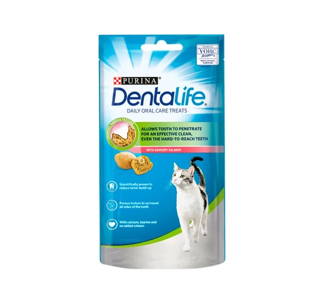 DUNIYA | Dentalife Salmon Dental Cat Treats 40g Thumbnail