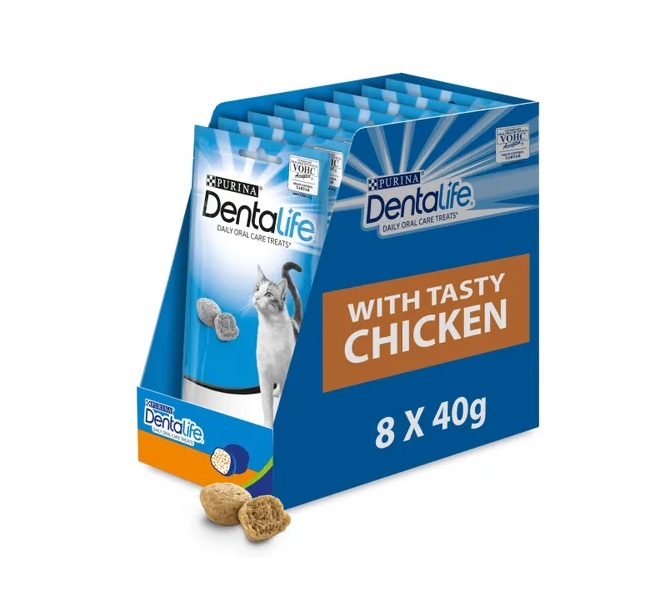 Dentalife Chicken Dental Cat Treats 40g