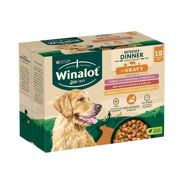 DUNIYA | Winalot Sunday Dinner Dog Pouches (12 x 100g) Thumbnail