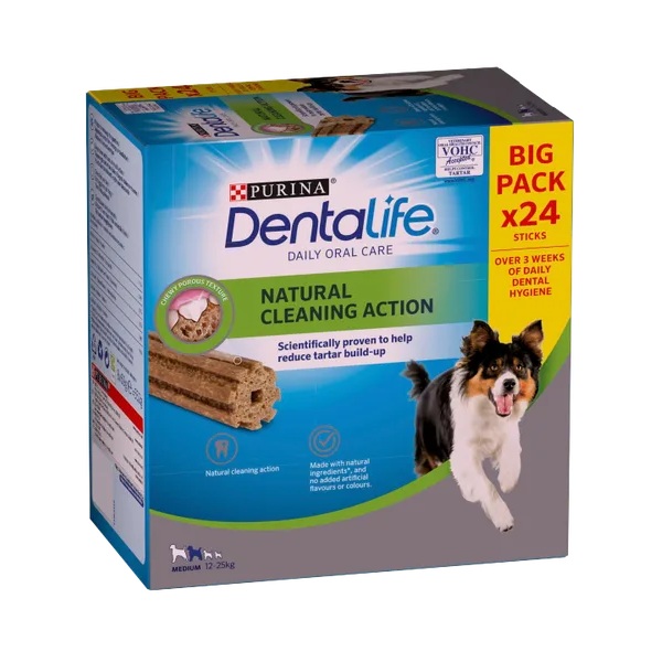 Dentalife ActivFresh Medium Dental Chicken Dog Chews 24 Sticks 69g