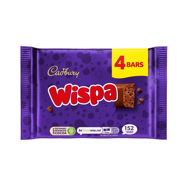 Cadbury Wispa 4pk (4 x 27.9g)