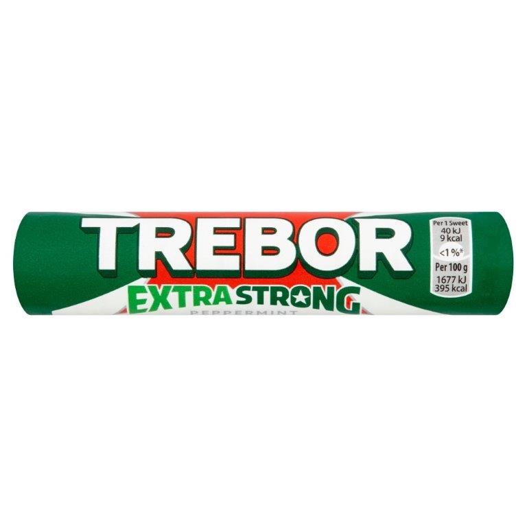 Trebor Extra Strong Peppermint Roll 41.3g (E)